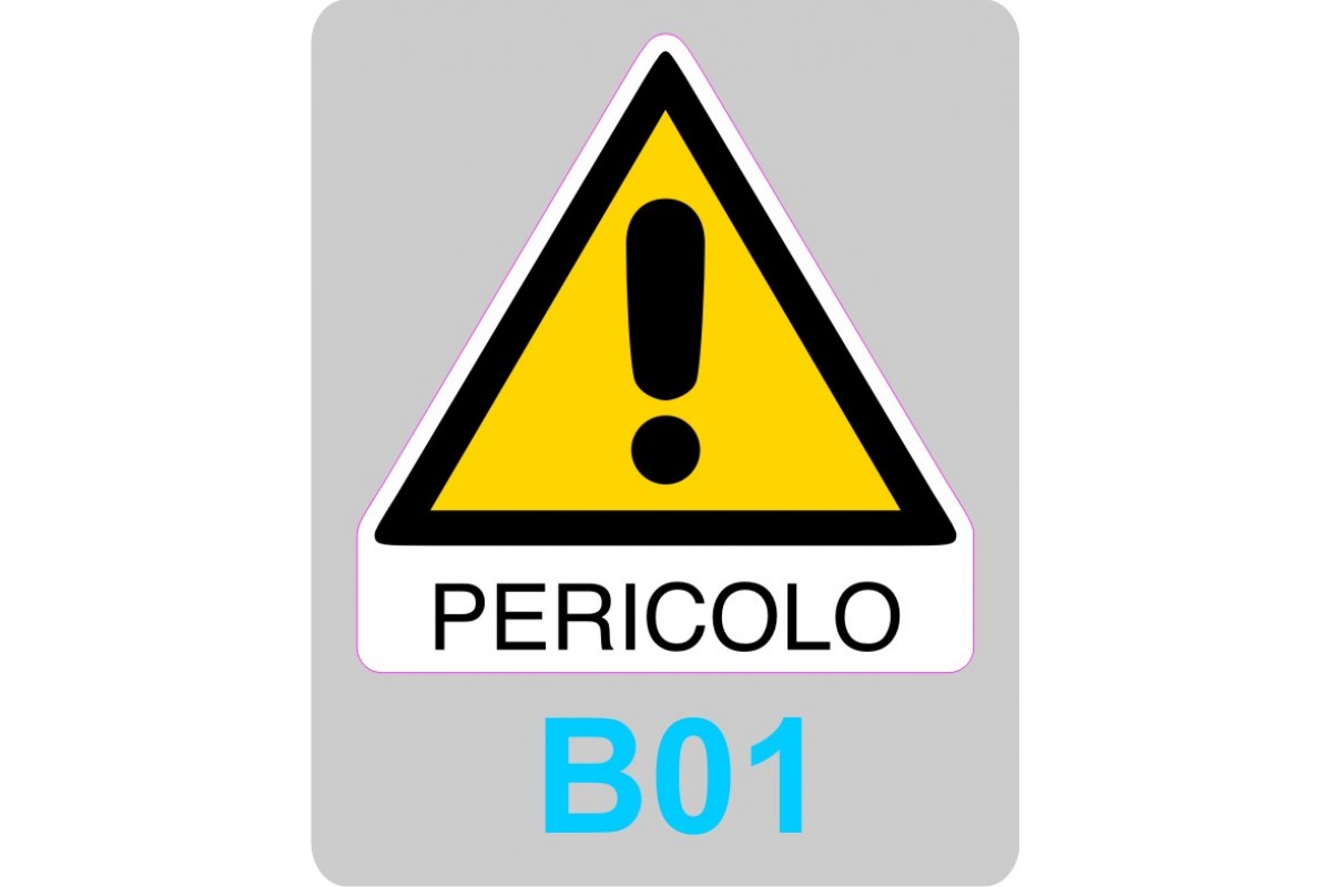 Cartello di pericolo Rischio di ribaltamento
